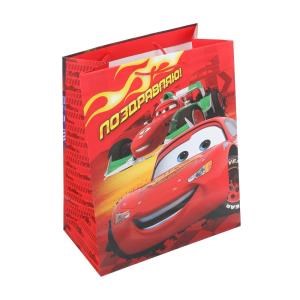 Пакет подарочный МАТОВЫЙ ml,машинки,140 гр/м2 ЧУДО ПРАЗДНИК PML-122053-C
