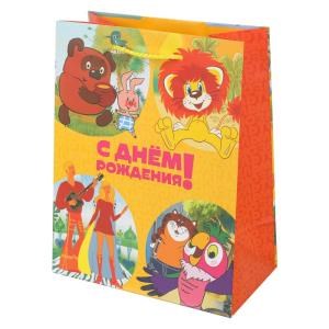 Пакет подарочный СОЮЗМУЛЬТФИЛЬМ МАТОВЫЙ, мl,140 гр/м2 ЧУДО ПРАЗДНИК PML-122049-SM