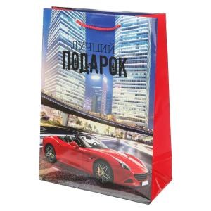 Пакет подарочный глянцевый ml,спорткар,140 гр/м2 ЧУДО ПРАЗДНИК PML-97434-SC (120)