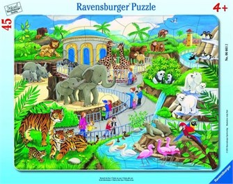 Пазл Ravensburger, с изображением зоопарка 45 деталей 28725389
