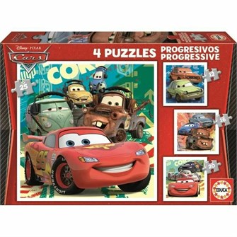 Головоломка Educa Cars (4 штук) 147972356