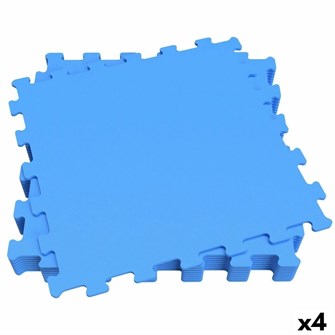Детский паззл Aktive Синий 9 Предметы Резина Eva 50 x 0,4 x 50 cm (4 штук) 117781861
