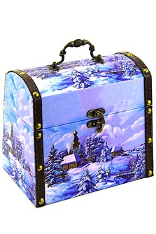 Новогодний сундучок "В серебре" 500г ТС-00000184