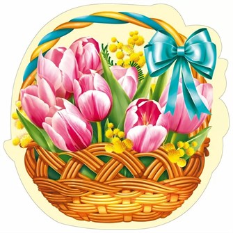 Украшение на скотче "Весенняя корзина-Первоцветы" 079.518 079.518