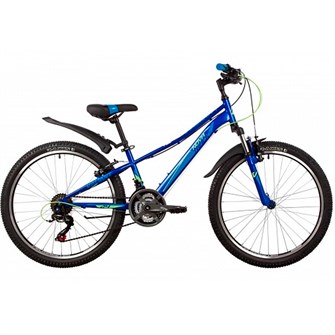 Велосипед двухколесный 24" VALIANT сталь.рама 10,синий,18-скор,TY21/TS38/SG-6SI, V-brake 24SH18V.VALIANT.10BL22 356-791