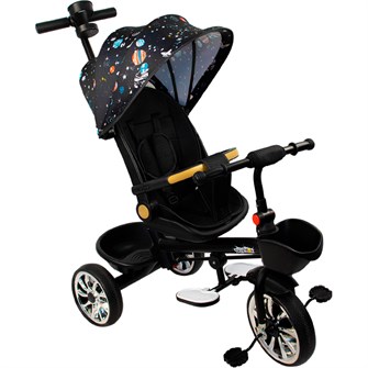 Велосипед трехколесный Dvizhok черный FG240528279L-1 колеса ЭВА  10"/8" 357-846