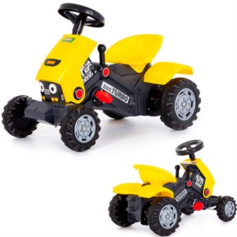 Каталка трактор с педалями "Turbo-2" (жёлтая) 89335 П-Е /1/ 259-858