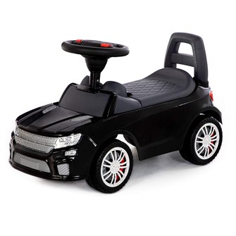 Каталка автомобиль SuperCar №6 со звуковым сигналом черная 84613 П-Е /1/ 259-331
