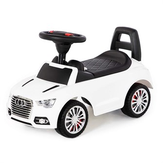 Каталка автомобиль SuperCar №2 со звуковым сигналом белая 84552 П-Е /1/ 259-325