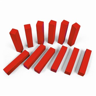 Деревянные счетные палочки 12 шт красные (RNToys) Д-438 378-942