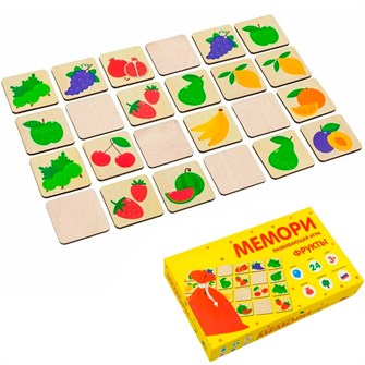 Деревянная игра Мемори Фрукты ПЗЛ2131 478-857