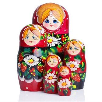 Деревянная матрешка 5 в 1 (расписная) МАЛАЯ 8055 378-145