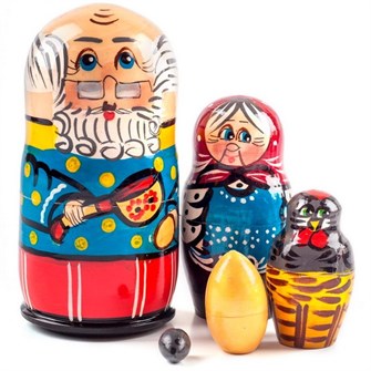 Деревянная Матрешка сказка Курочка Ряба 4829 380-992