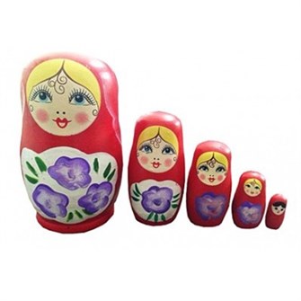Деревянная матрешка расписная №3 ИД-6048 278-885