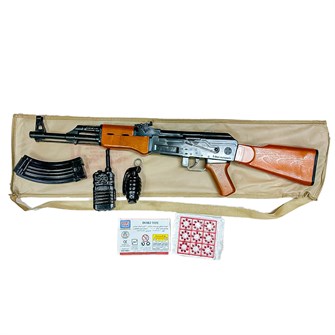 Автомат пневм. под пистоны с аксесуарами+72 выстрела в сумке 90900 337-273