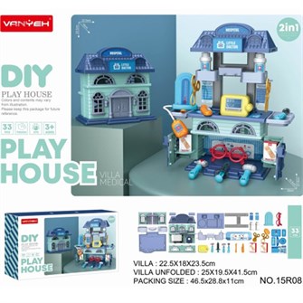 Игровой набор 15R08 2 в 1 Доктор в кор. 216-032