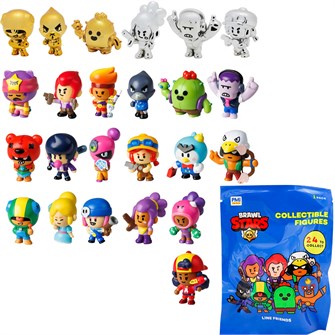 Фигурка Коллекционная Brawl Stars с карточкой 1 шт. во флоупаке 24 в ассорт. BRW2005 116-612
