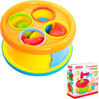 Игрушка "Стучалка-сортер 2 в 1" Baby toys 70006 419-789