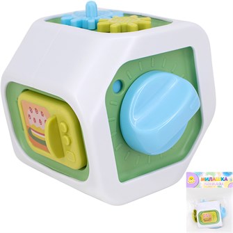 Развивающая игрушка Levatoys MKBY330 Бизикуб зеленый в пак. 517-036