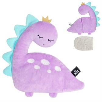 Мяшечки  игрушка с вишнёвыми косточками Дино лаванда М110 418-987