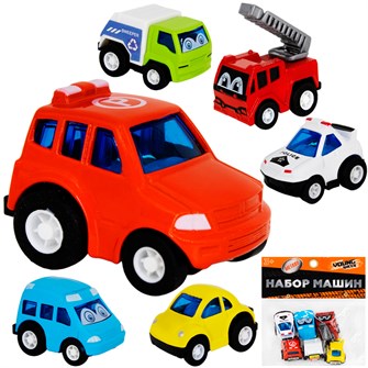 Набор машин Young Racer 812-6YS Городская техника металл в пак. 504-927