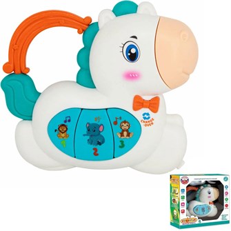 Пианино ZYA-A3317-1 Играпузик Лошадка русск. чип в кор. 419-556