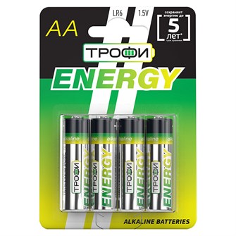 Элемент питания LR 6 Трофи Energy 4xBL (40/720)/ цена за упаковку / 044701 430-203