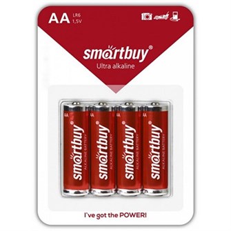 Элемент питания 526594 Smartbuy (4 шт)  LR6/316 BL4 SBBA-2A04B  /цена за упак/ 331-605