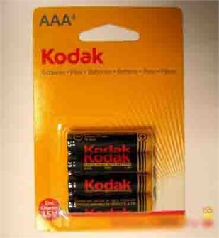 Элемент питания 59334 Kodak R03/286 BL4 / цена за 1 шт / 131-582