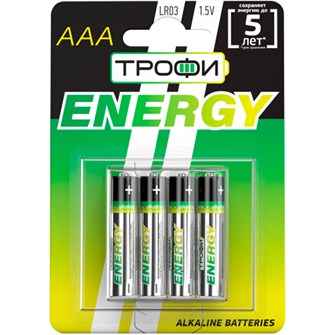 Элемент питания LR 3 Трофи Energy 4xBL/ цена за уп. / 044167 431-052