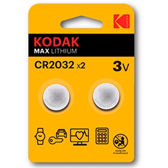 Элемент питания  CR 2032 Kodak 2xBL 3V Max (60) / цена за 1 шт / 430-092