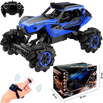 Джип на радиоуправлении Young Racer MK666-647SA синий, управление от руки в кор. 427-177