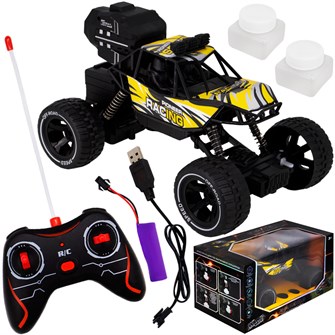 Машина на радиоуправлении Young Racer MK338-36 Вездеход, пускают мыльные пузыри, желтый в коробке 427-570