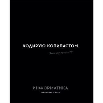 Тетрадь 48 л. клетка ИНФОРМАТИКА «ОСТРОУМИЕ И ОТВАГА» 48-2404 897-932