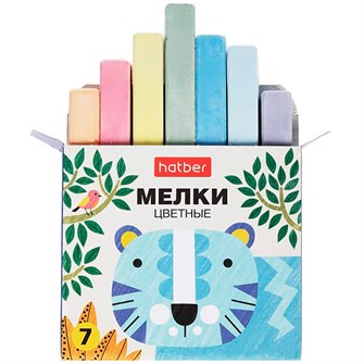Мел цветной 7шт Нарисуй-ка!  ML_082952 Hatber 889-994