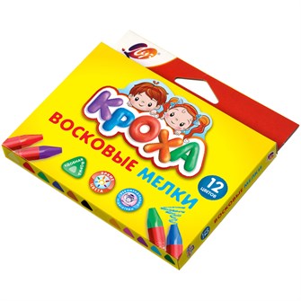 Мелки на масляной основе 12 цв. Кроха треугольные 29С 1773-08 889-328