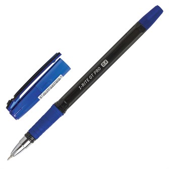 Ручка шарик синяя масляная с грипом i-Rite GT PRO 143303 Brauberg 910-360