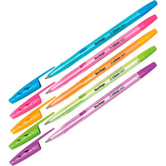 Ручка шариковая синяя 0,7мм Tribase Neon СВр_70932 Berlingo 894-339