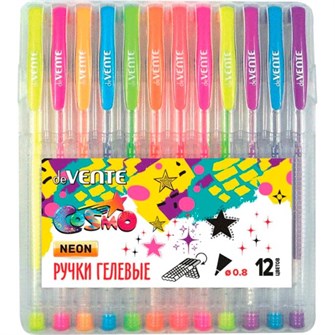 Набор ручек гелевых 12 шт. "deVENTE. Cosmo Fluo" 5051037 909-602