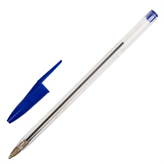 Ручка шариковая синяя 0.5мм STAFF Basic Budget BP-02 143758 892-955