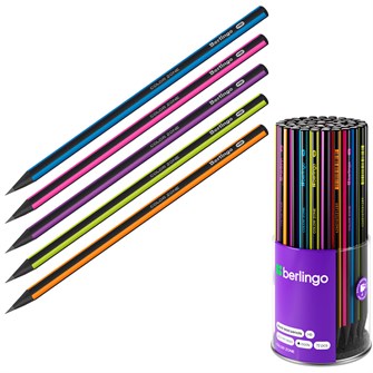 Карандаш ч/гр "Color Zone" трехгранный ассорти BP01305 Berlingo 893-910