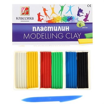 Пластилин 6цв Классика 120гр. 12С878-08 /ЛУЧ/ 392-301