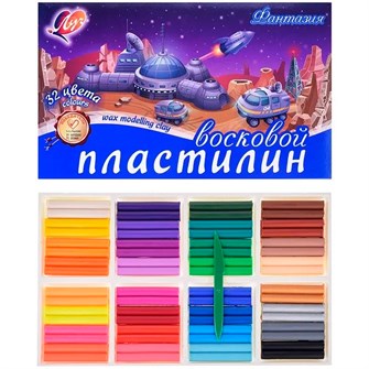 Пластилин 32 цв. мягкий восковой Фантазия 31С 2066-08 /ЛУЧ/ 889-342