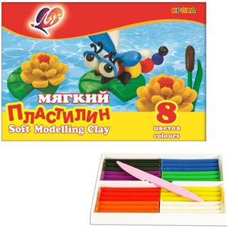 Пластилин 8цв Кроха 25С 1551-08 /ЛУЧ/ 790-058