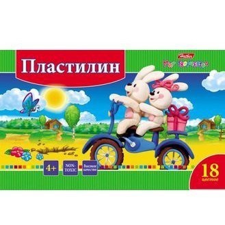 Пластилин 18цв Ушастики 18880 Hatber 391-440