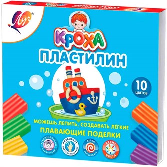 Пластилин 10цв Плавающий  /ЛУЧ/ 887-012