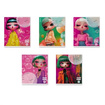 Тетрадь 12 л. клетка Bubble Girl 64826 ErichKrause 910-379