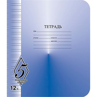 Тетрадь 12 л. линия Великолепная пятерка КБК ТW51200V51Н250 890-669
