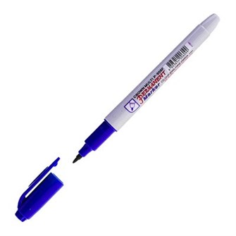 Маркер синий  перманентный Crown "Multi Marker Super Slim" пулевидный, 1мм P-505F 997-200