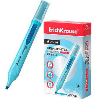 Текстовыделитель голубой Liquid Visioline V-14 Pastel 56026 /Erich Krause/. 889-871